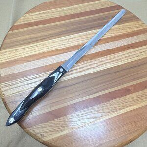 Cutco 1724 JB Bread Knife Serrated Stainless Steel Blade Black Handle USA-Made
